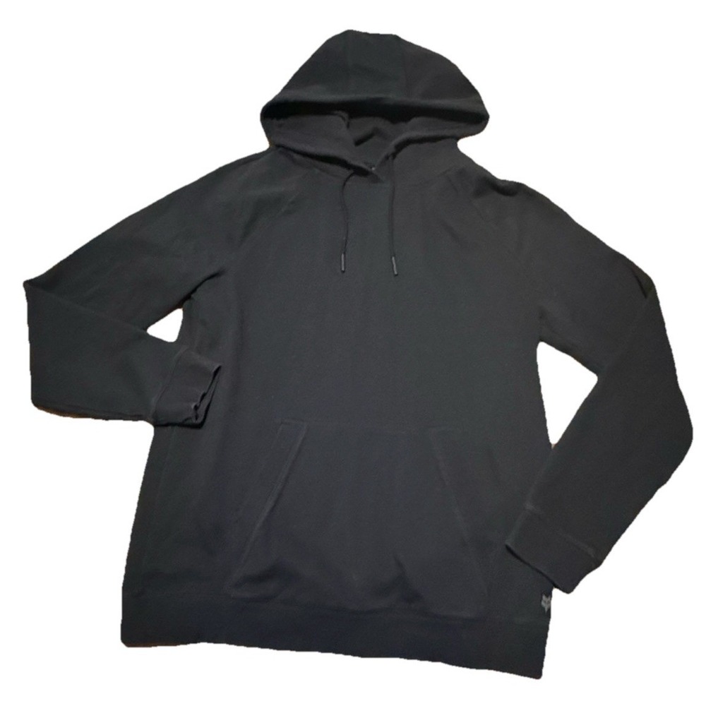 Fox Racing Hoodie Mens Medium Black‎ Pullover Heavyweight Sweatshirt Solid
